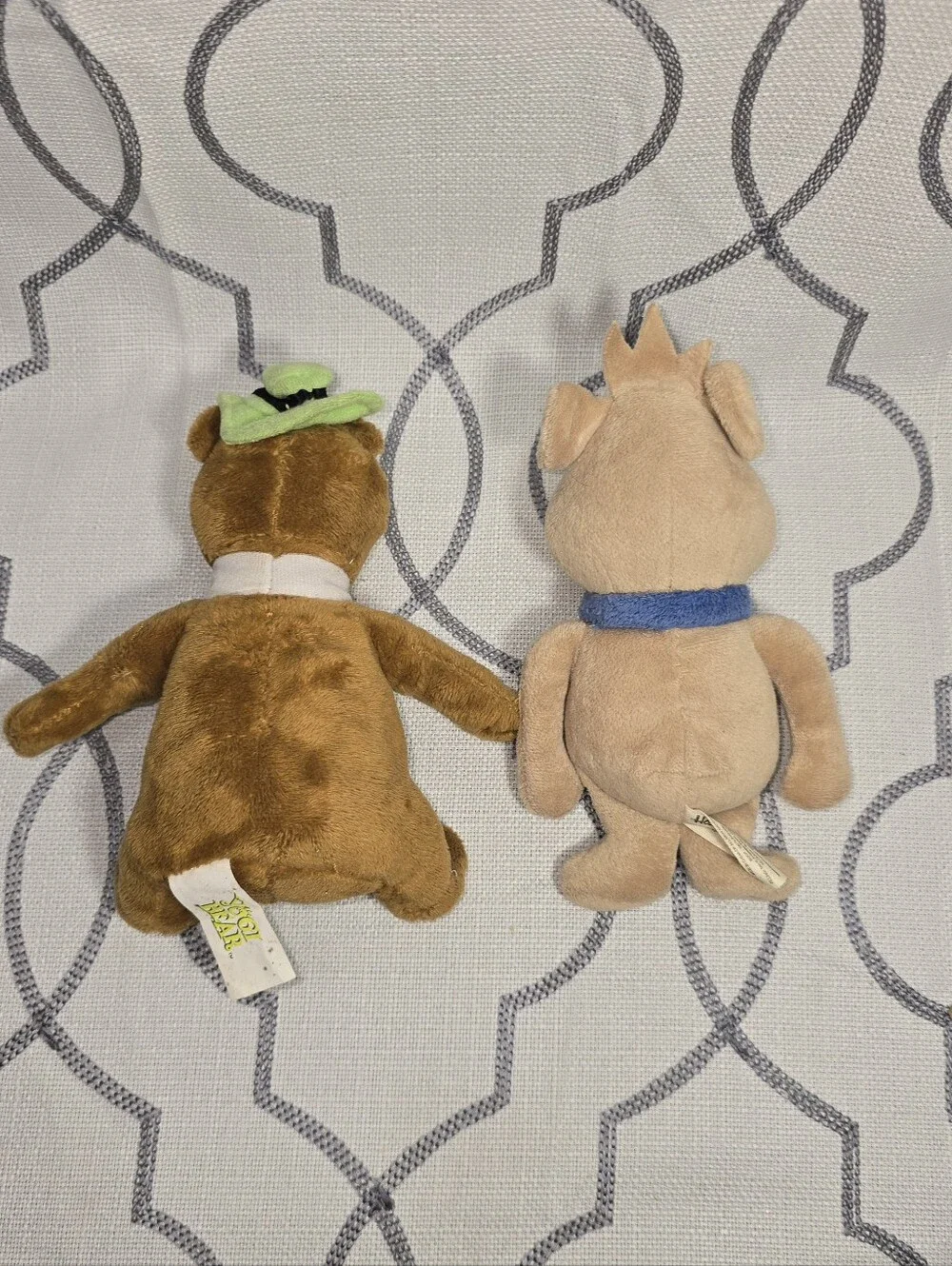 Vintage Hanna- Barbera Stuffed Animal Yogi Bear & Boo Boo Bear Plush Read Below